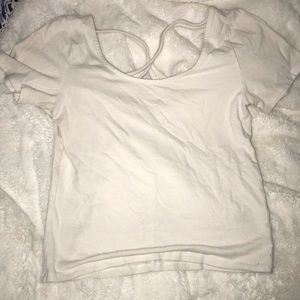 Aeropostal white crop top